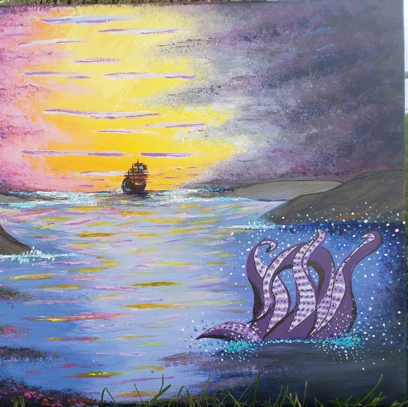 SOLD"The night awaits the ships wreck" - Picture 2 of 4